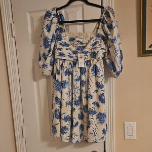 Abercrombie & Fitch Blue Floral Dress